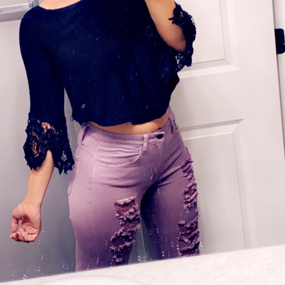 *sold* Lavender High Rise Fashion Nova Jeans